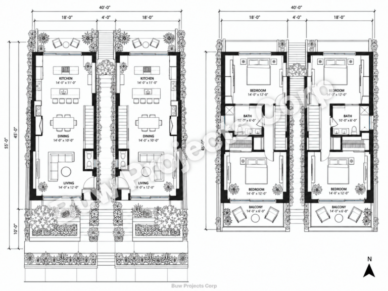 2D Dimensioned Schematic Floor Plan