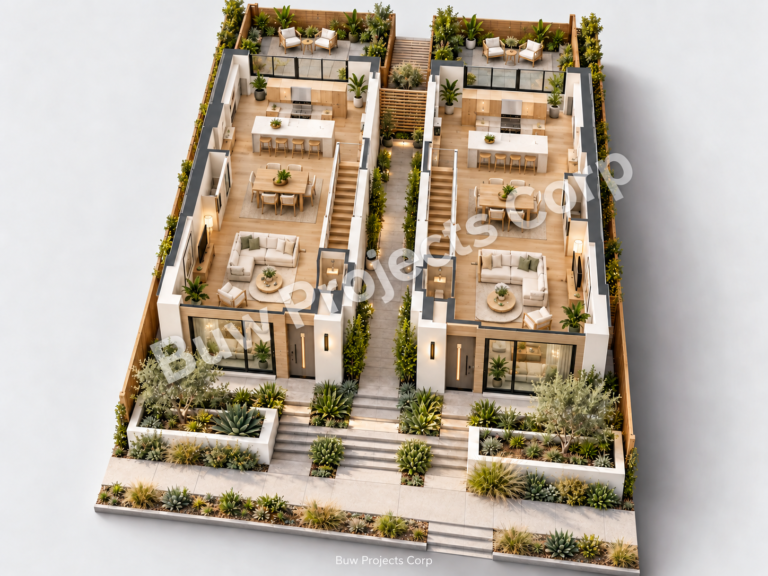 3D Isometric Cutaway Dollhouse